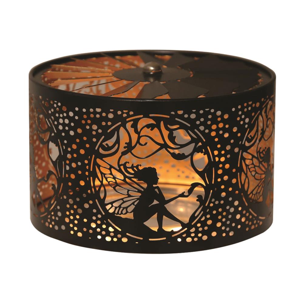 Aroma Silhouette Black & Gold Carousel Sitting Fairy Shade £11.69
